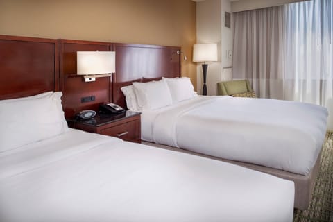 Premium bedding, pillowtop beds, in-room safe, desk