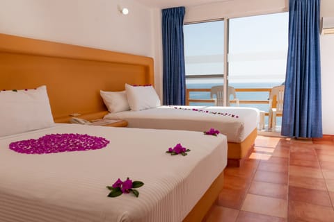 Standard Room, 2 Double Beds, Ocean View | Beach/ocean view