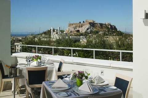 Outdoor banquet area