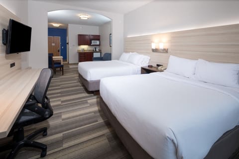 Suite, 2 Queen Beds | In-room safe, desk, laptop workspace, iron/ironing board