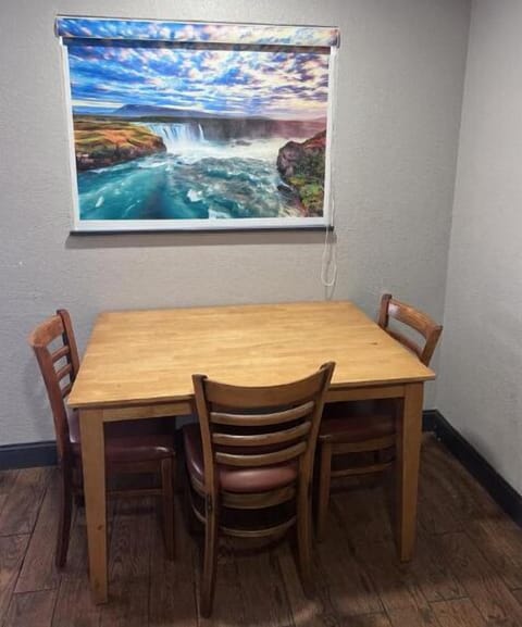 Desk, blackout drapes, iron/ironing board, free WiFi