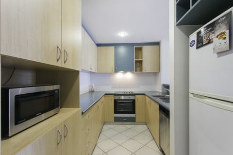 3-Bedroom Ocean View Apartment | Private kitchen | Full-size fridge, microwave, oven, stovetop