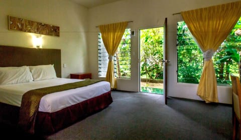 Deluxe Room, 1 Bedroom, Patio, Garden Area | View from room