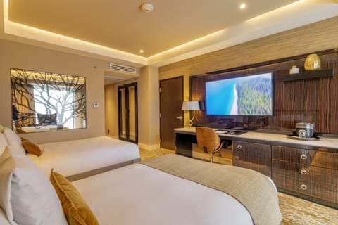 Premium Room, 2 Double Beds, Pool View (EXPEDIA) | Egyptian cotton sheets, premium bedding, Select Comfort beds, minibar