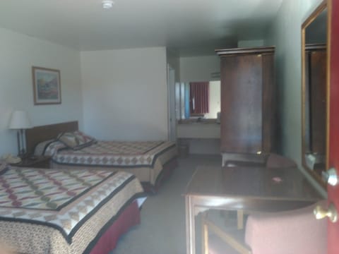 Premier Room, 2 Queen Beds | Desk, blackout drapes, iron/ironing board, free WiFi