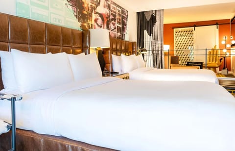 Signature Suite, 2 Queen Beds, Balcony | Egyptian cotton sheets, premium bedding, pillowtop beds, in-room safe