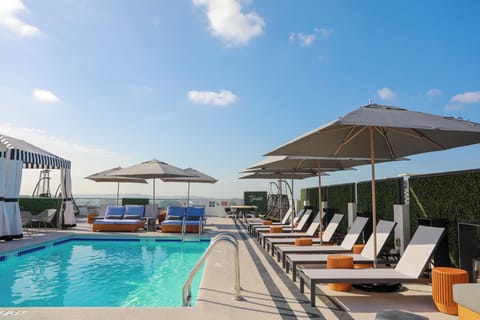 Outdoor pool, cabanas (surcharge), sun loungers