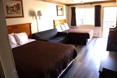 Standard Room, 2 Queen Beds | Premium bedding, blackout drapes, iron/ironing board, free WiFi