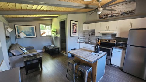 Classic Cabin | Living area | 32-inch LED TV with digital channels, TV, books