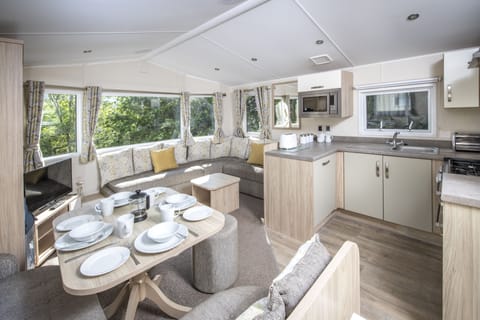 2 Bedroom Gold Caravan | Living room | TV