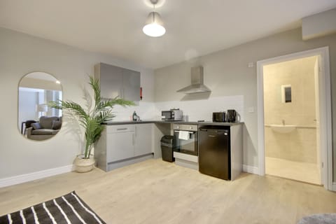 Basement Studio Apartment | Private kitchen | Electric kettle