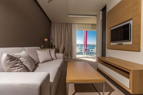 Deluxe Suite, 1 Bedroom, Sea View, Tower | Minibar, in-room safe, individually decorated, individually furnished