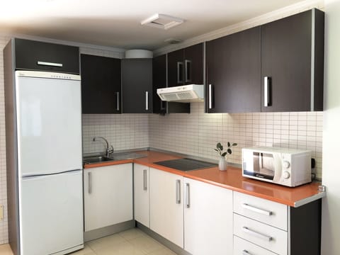 Apartment, 2 Bedrooms, Terrace | Private kitchen | Full-size fridge, microwave, stovetop, coffee/tea maker