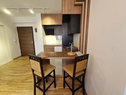 Deluxe Apartment Street Anastas Mitrev number 10 | Private kitchen | Full-size fridge, oven, stovetop, coffee/tea maker