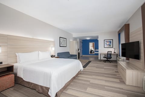 Suite, 1 King Bed, Accessible (Transfer Shower) | In-room safe, desk, laptop workspace, blackout drapes