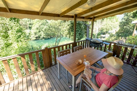 Panoramic Mobile Home, 2 Bedrooms (Restanque) | Balcony view