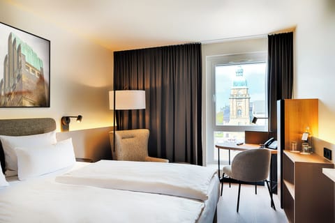 Deluxe Double Room | Premium bedding, in-room safe, desk, laptop workspace