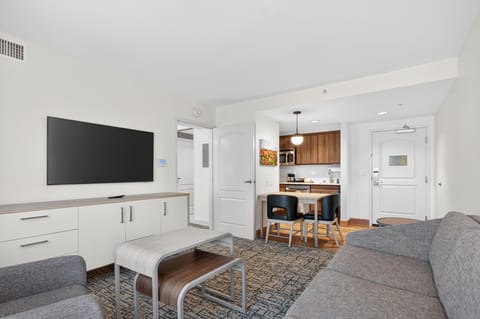 32-inch LCD TV with cable channels, TV, pay movies