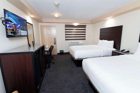 Deluxe Room, 2 Double Beds, Non Smoking | Desk, iron/ironing board, free WiFi, bed sheets