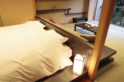 Japanese-style Room with River View TD2 | Minibar, in-room safe, desk, laptop workspace