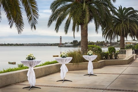 Outdoor wedding area