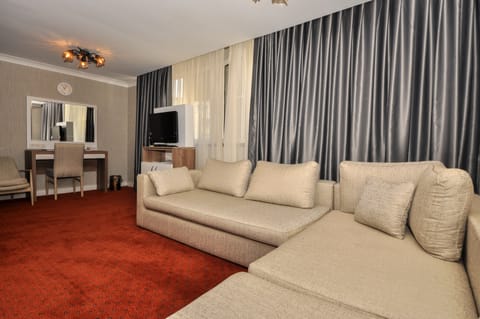 Executive Suite | Minibar, in-room safe, free WiFi