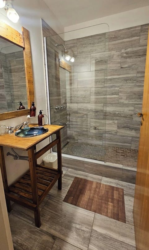 Triple Room (Plus) | Bathroom | Shower, hair dryer, towels, shampoo