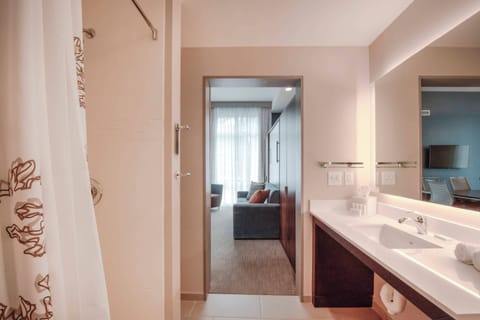 Studio Suite, Multiple Beds | Bathroom | Free toiletries, hair dryer, towels