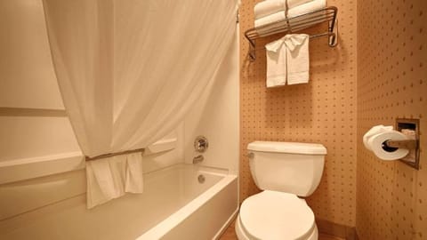 Standard Suite, 1 King Bed, Non Smoking | Bathroom | Combined shower/tub, free toiletries, hair dryer, towels