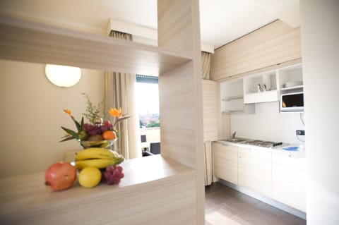 Superior Studio, Sea View | Private kitchenette | Fridge