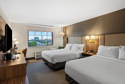 Premium Room, 2 Queen Beds (Canadian Skyline View) | In-room safe, desk, laptop workspace, blackout drapes