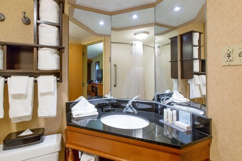 Standard, Two Queen Beds | Bathroom | Combined shower/tub, free toiletries, hair dryer, towels