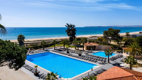 Indoor pool, outdoor pool, sun loungers