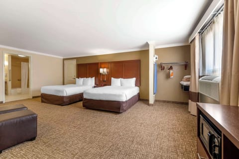 Suite, Multiple Beds, Accessible, Non Smoking | Premium bedding, in-room safe, desk, iron/ironing board