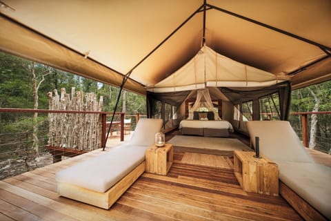 Deluxe Tent, 1 King Bed, Resort View | Premium bedding, individually decorated, individually furnished