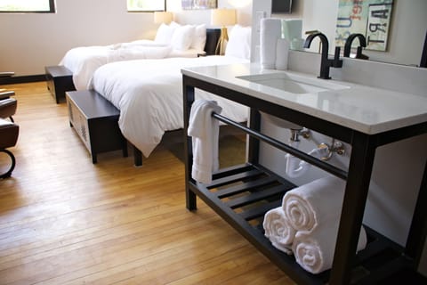 Room, 2 Queen Beds | Bathroom sink