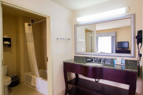 King Suite, Studio, 1 King Bed with Sofa bed | Bathroom shower