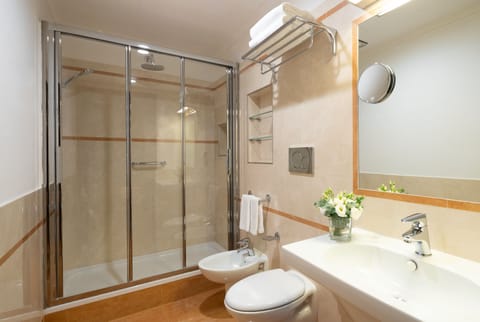 Suite With Sofa-Bed | Bathroom | Eco-friendly toiletries, hair dryer, towels