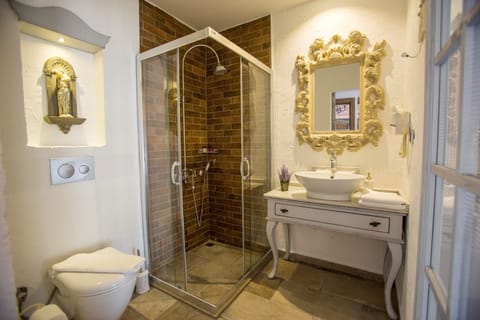 Exclusive Double Room | Bathroom | Free toiletries, hair dryer, slippers, towels