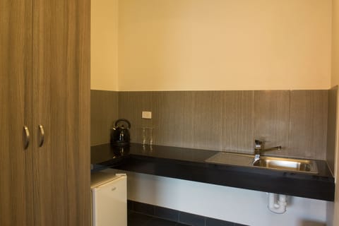 Executive Room, Non Smoking (Executive Queen) | Private kitchenette | Fridge, microwave, coffee/tea maker, electric kettle