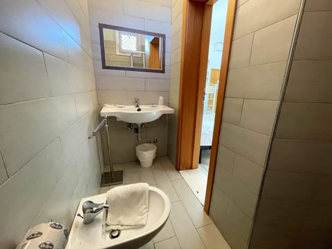 Comfort Double Room | Bathroom | Shower, free toiletries, hair dryer, bidet