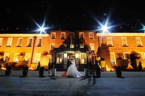 Outdoor wedding area