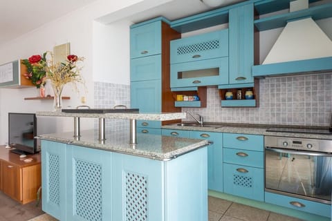 Apartment, 2 Bedrooms, Terrace, Sea View | Private kitchen | Fridge, electric kettle