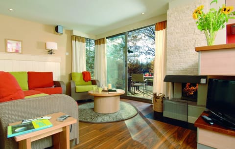 VIP Cottage 4 people  | Living room | 50-cm TV with cable channels