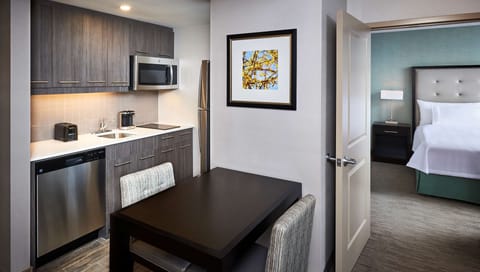 Suite, 1 Bedroom, Non Smoking | Private kitchen | Fridge, microwave, stovetop, dishwasher