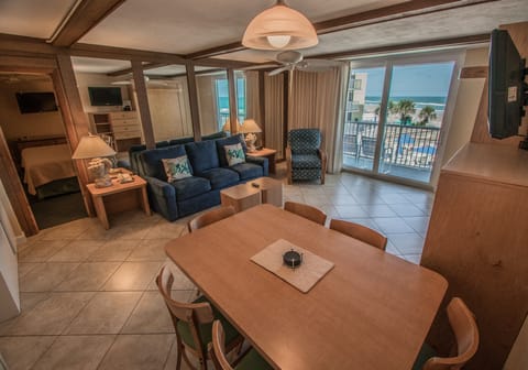 Condo, 1 Bedroom, Balcony, Ocean View (Mainsail) | Living area | Flat-screen TV