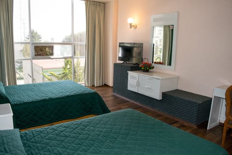 Standard Room, 2 Double Beds | Desk, iron/ironing board, free WiFi, bed sheets