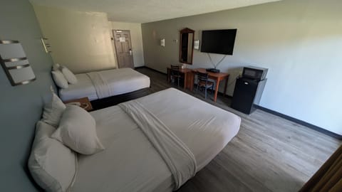 Room, 2 Queen Beds | Desk, free WiFi, bed sheets