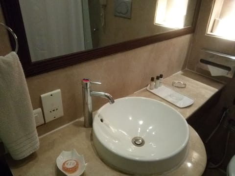 Superior Room | Bathroom | Rainfall showerhead, free toiletries, hair dryer, bathrobes