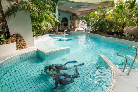 Indoor pool, outdoor pool